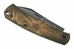 Viper Hug V5991BRS Black Blade, Black Stonewashed Bronze Star Pocket Knife, Sacha Thiel Design -KNIVESANDTOOLS Sales VPV5991BRS 06 viper