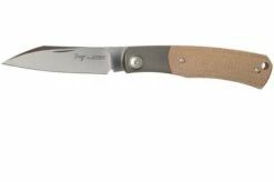 Viper Hug V5992CN Natural Canvas Micarta Pocket Knife, Sacha Thiel Design