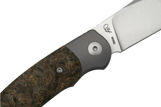 Viper Twin, V6002FCG, Satin M390, Gold Dark Matter Pocket Knife, Fabrizio Silvestrelli Design 7 Viper Twin, V6002FCG, Satin M390, Gold Dark Matter Pocket Knife, Fabrizio Silvestrelli Design - Image 5