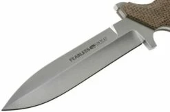 Viper Fearless VT4018CM Sleipner Stonewashed, Brown Canvas Micarta, Fixed Knife, Rumici Design -KNIVESANDTOOLS Sales VPVT4018CM 03 viper