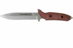 Viper Fearless VT4018CR Sleipner Stonewashed, Red Canvas Micarta, Fixed Knife, Rumici Design