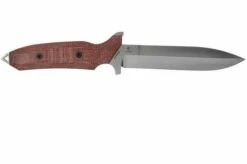 Viper Fearless VT4018CR Sleipner Stonewashed, Red Canvas Micarta, Fixed Knife, Rumici Design -KNIVESANDTOOLS Sales VPVT4018CR 02 viper 1