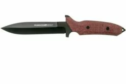 Viper Fearless VT4020CR Sleipner DLC, Red Canvas Micarta, Fixed Knife, Rumici Design