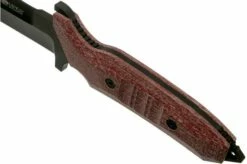 Viper Fearless VT4020CR Sleipner DLC, Red Canvas Micarta, Fixed Knife, Rumici Design -KNIVESANDTOOLS Sales VPVT4020CR 05 viper