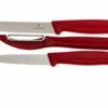 Victorinox SwissClassic Vegetable Knives In Red, Set Of 3, 6.7111.31 -KNIVESANDTOOLS Sales VT6 7111 31 01 victorinox vt6 7111 31 01