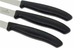 Victorinox SwissClassic Vegetable Knives Black, Set Of 3, 6.7113.3 -KNIVESANDTOOLS Sales VT6 7113 3 03 victorinox groentemesset vt6 7113 3 03