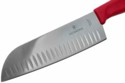 Victorinox SwissClassic 6.8521.17B Santoku With Dimples 17 Cm, Red -KNIVESANDTOOLS Sales VT6 8521 17B 03 victorinox