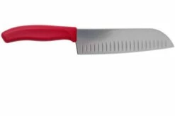 Victorinox SwissClassic 6.8521.17G Santoku With Dimples 17 Cm, Red -KNIVESANDTOOLS Sales VT6 8521 17G 02 victorinox