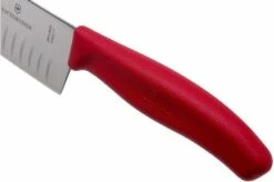 Victorinox SwissClassic 6.8521.17G Santoku With Dimples 17 Cm, Red -KNIVESANDTOOLS Sales VT6 8521 17G 05 victorinox