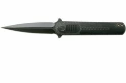 We Knife Angst 2002C Carbon Fibre, Black G10 Pocket Knife, Justin Lundquist Design