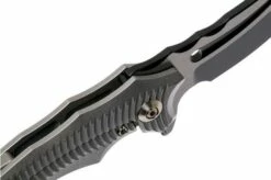 WE Knife 713C Sea Monster Gray Handle, Two Tone Blade Pocket Knife -KNIVESANDTOOLS Sales WK713C 06 we knife wk713c 06