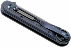 WE Knife Double Helix 815D Pocket Knife, Blue Handle, Stonewashed Blade -KNIVESANDTOOLS Sales WK815D 04 we knife