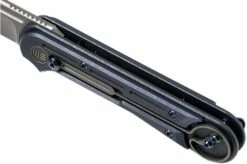 WE Knife Double Helix 815D Pocket Knife, Blue Handle, Stonewashed Blade -KNIVESANDTOOLS Sales WK815D 07 we knife