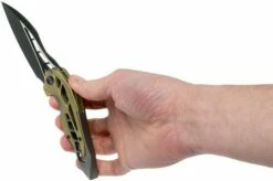 WE Knife Arrakis 906A Pocket Knife, Gold Grey, Elijah Isham Design -KNIVESANDTOOLS Sales WK906A 08 we knife