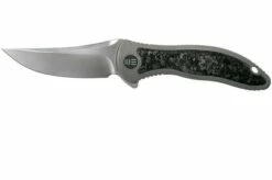 WE Knife 912CF-A Synergy2 Shredded Carbon Fibre Pocket Knife, Jim O’Young Design