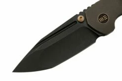 WE Knife Trogon WE22002-2 Bronze Titanium, Black Stonewashed CPM 20CV Pocket Knife -KNIVESANDTOOLS Sales WKWE22002 2 03 weknife