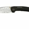 WE Knife Trogon WE22002B-DS1 Black Titanium, Heimskringla Damasteel Pocket Knife -KNIVESANDTOOLS Sales WKWE22002B DS1 01 weknife