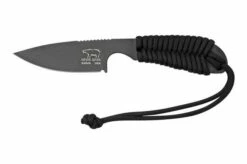 White River Knives M1 Backpacker, Black Paracord, Coated Neck Knife