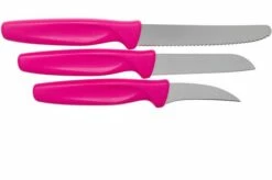 Wüsthof Create Collection Three-piece Peeling Knife Set, Pink -KNIVESANDTOOLS Sales WU1145370201 02 wusthof create collection