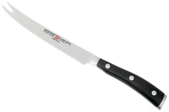 Wüsthof Classic IKON Tomato Knife 14 Cm (5") 3 Wüsthof Classic IKON Tomato Knife 14 Cm (5")