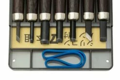 Yoshiharu H-7 Japanese Wood Carving Knives, Set Of 7 In Plastic Case -KNIVESANDTOOLS Sales YSH 020 03 yoshiharu