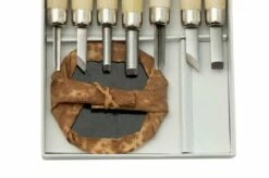 Yoshiharu L-7 Maruichi Japanese Wood Carving Knives, Set Of 7 With Baren -KNIVESANDTOOLS Sales YSH 026 03 yoshiharu